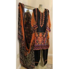 3pcs Embroidered Lawn Suit SIZE 50 (CA315A)